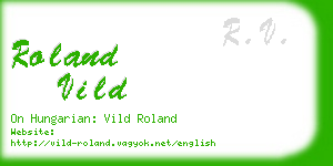 roland vild business card